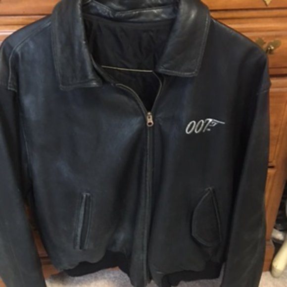 RARE Vintage (1997) James Bond 007 Leather Jacket  Size XL ( NOT A REPRODUCTION) - Picture 3 of 15